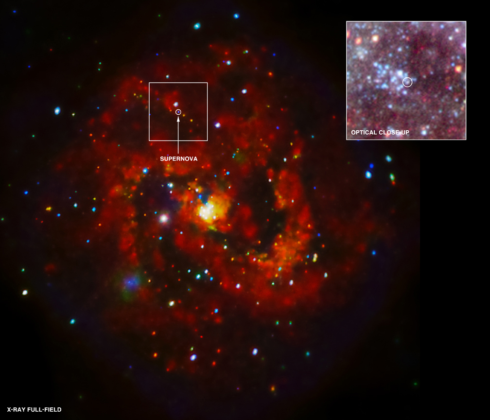 Spiral Galaxy Photo Sheds New Light on Recent Star Explosion